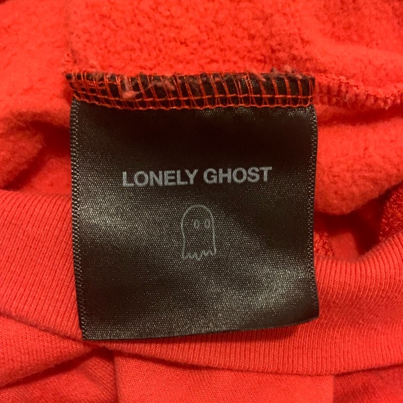 Lonely Ghost “Let Go Let Ghost” XL Red Hoodie - Picture 4 of 5